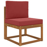 Vidaxl buiten bankkussen polyester wijnrood 60 x 60 cm