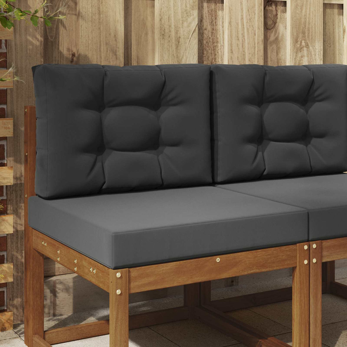 Vidaxl buiten bankkussen polyester antraciet 60 x 60 cm
