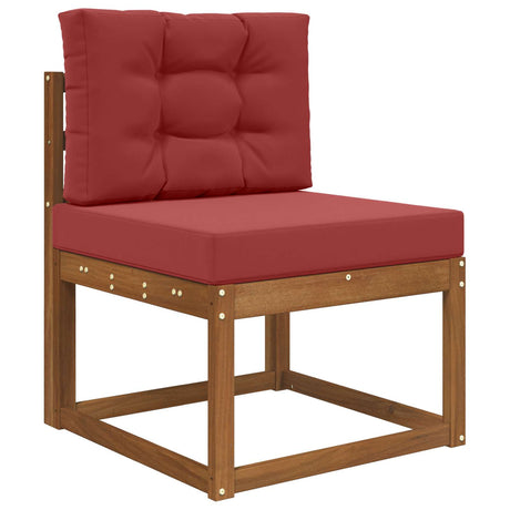 Vidaxl buiten bankkussen polyester wijnrood 60 x 60 cm