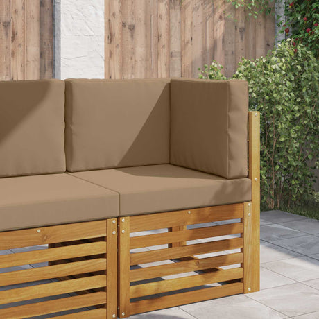 Vidaxl buiten bankkussen polyester taupe 60 x 60 cm