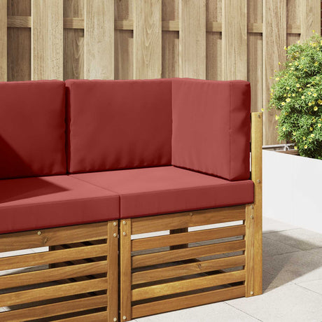 Vidaxl buiten bankkussen polyester wijnrood 60 x 60 cm