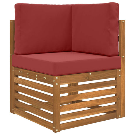 Vidaxl buiten bankkussen polyester wijnrood 60 x 60 cm