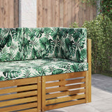 Vidaxl buiten bankkussen polyester bladpatroon 60 x 60 cm bladpatroon
