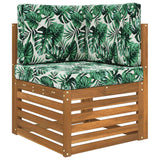 Vidaxl buiten bankkussen polyester bladpatroon 60 x 60 cm bladpatroon