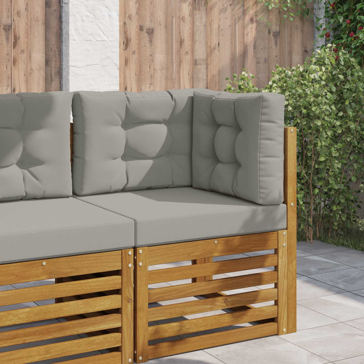 Vidaxl buiten bankkussen polyester grijs 60 x 60 cm