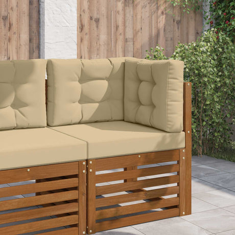 Vidaxl buiten bankkussen polyester beige 60 x 60 cm