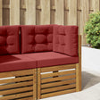 Vidaxl buiten bankkussen polyester wijnrood 60 x 60 cm