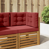Vidaxl buiten bankkussen polyester wijnrood 60 x 60 cm