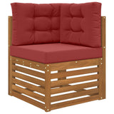 Vidaxl buiten bankkussen polyester wijnrood 60 x 60 cm