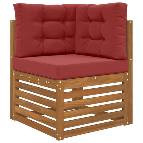 Vidaxl buiten bankkussen polyester wijnrood 60 x 60 cm