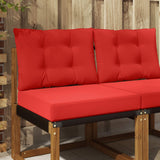 Vidaxl buiten bankkussen polyester rood 60 x 50,5 cm