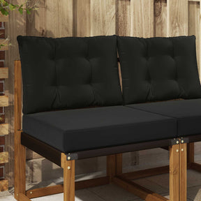 Vidaxl buiten bankkussen polyester zwart 60 x 50,5 cm