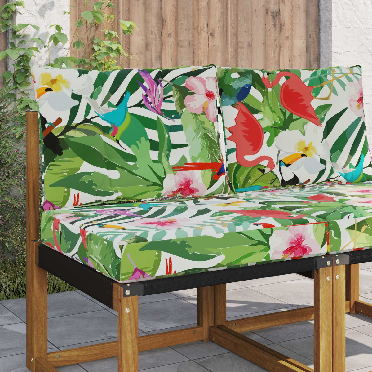 Vidaxl buiten bankkussen polyester kleurrijk 60 x 50,5 cm