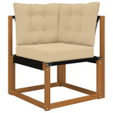 Vidaxl buiten bankkussen polyester beige 50,5 x 50,5 cm
