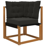 Vidaxl buiten bankkussen polyester zwart 50,5 x 50,5 cm