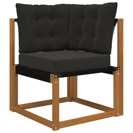 Vidaxl buiten bankkussen polyester zwart 50,5 x 50,5 cm