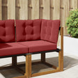 Vidaxl buiten bankkussen polyester wijnrood 50,5 x 50,5 cm