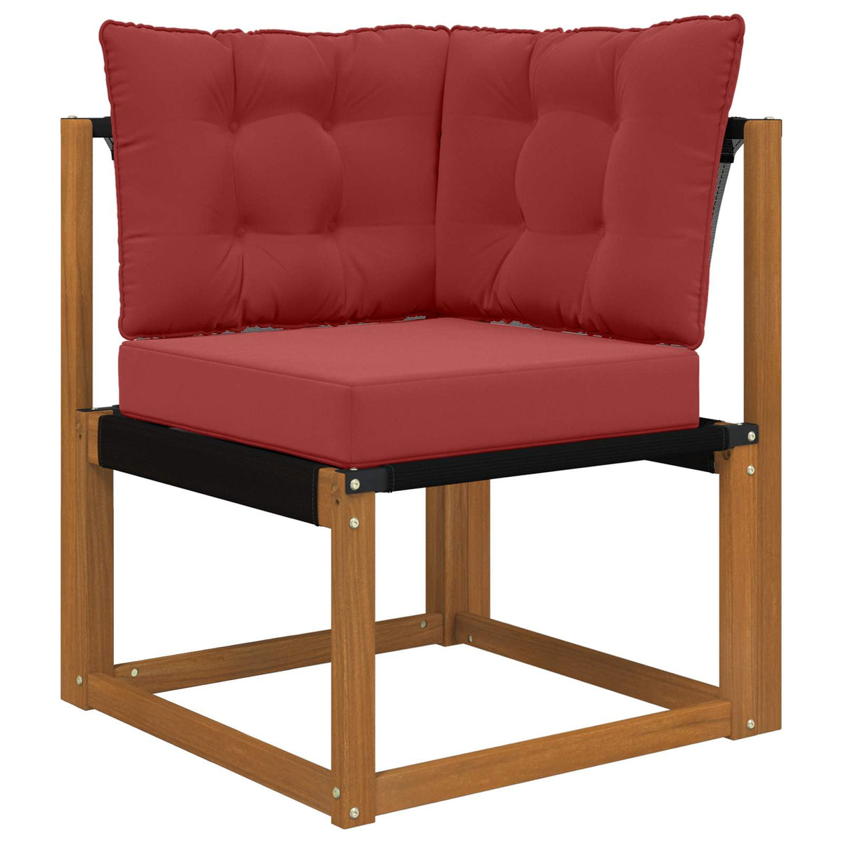 Vidaxl buiten bankkussen polyester wijnrood 50,5 x 50,5 cm