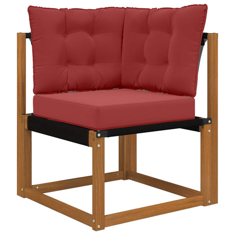 Vidaxl buiten bankkussen polyester wijnrood 50,5 x 50,5 cm