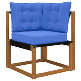 Vidaxl buiten bankkussen polyester koninklijk blauw 50,5 x 50,5 cm