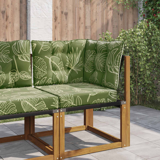 Vidaxl buiten bankkussen polyester bladontwerp 50,5 x 50,5 cm