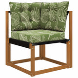 Vidaxl buiten bankkussen polyester bladontwerp 50,5 x 50,5 cm