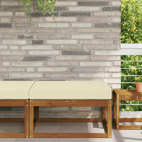 Vidaxl buiten bankkussen polyester crèmekleurig 80 x 80 cm