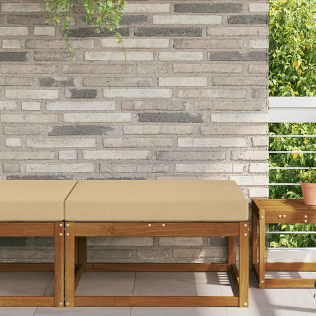 Vidaxl buiten bankkussen polyester beige 80 x 80 cm