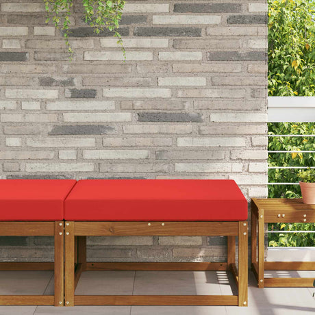 Vidaxl buiten bankkussen polyester rood 80 x 80 cm