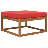 Vidaxl buiten bankkussen polyester rood 80 x 80 cm