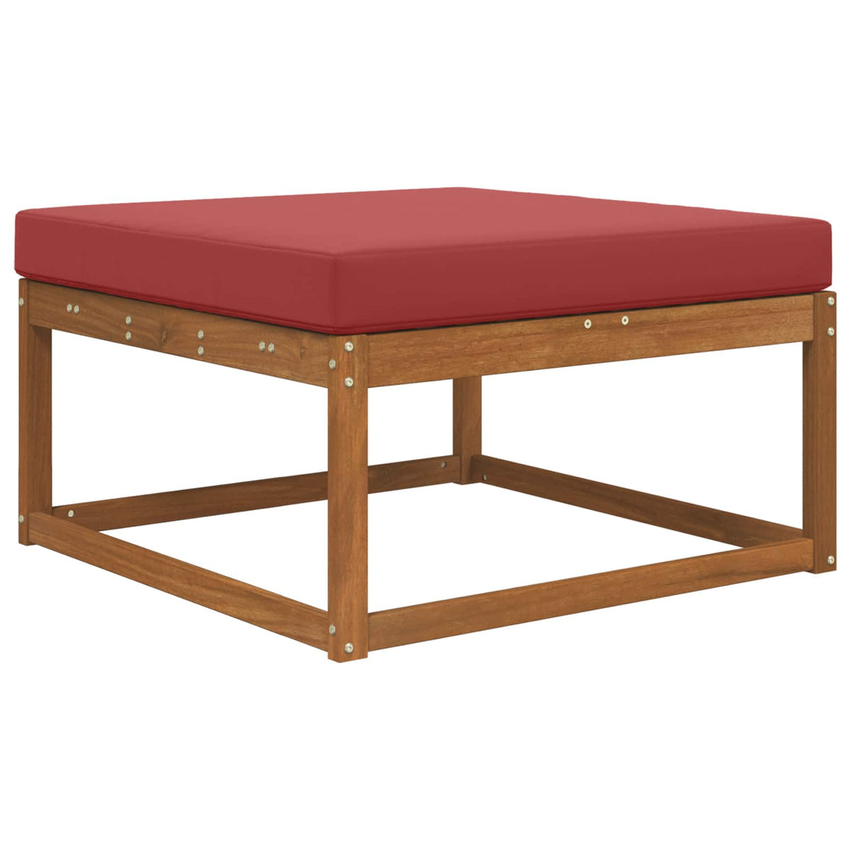 Vidaxl buiten bankkussen polyester wijnrood 80 x 80 cm