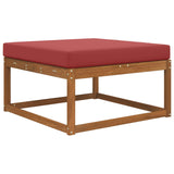 Vidaxl buiten bankkussen polyester wijnrood 80 x 80 cm