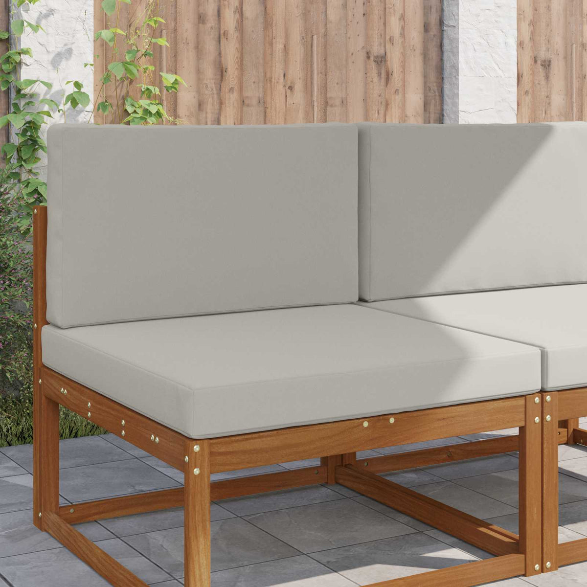 Vidaxl buiten bankkussen polyester grijs 80 x 80 cm