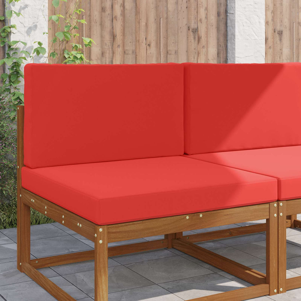 Vidaxl buiten bankkussen polyester rood 80 x 80 cm
