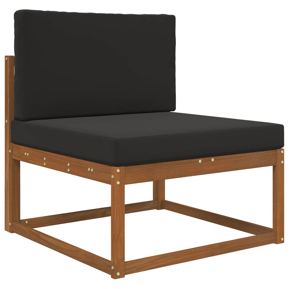 Vidaxl buiten bankkussen polyester zwart 80 x 80 cm