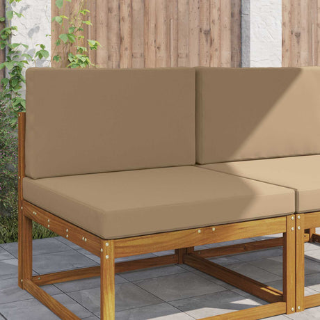 Vidaxl buiten bankkussen polyester taupe 80 x 80 cm