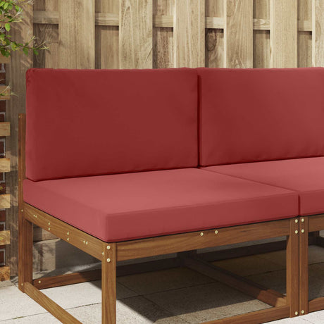 Vidaxl buiten bankkussen polyester wijnrood 80 x 80 cm