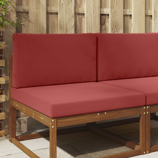 Vidaxl buiten bankkussen polyester wijnrood 80 x 80 cm