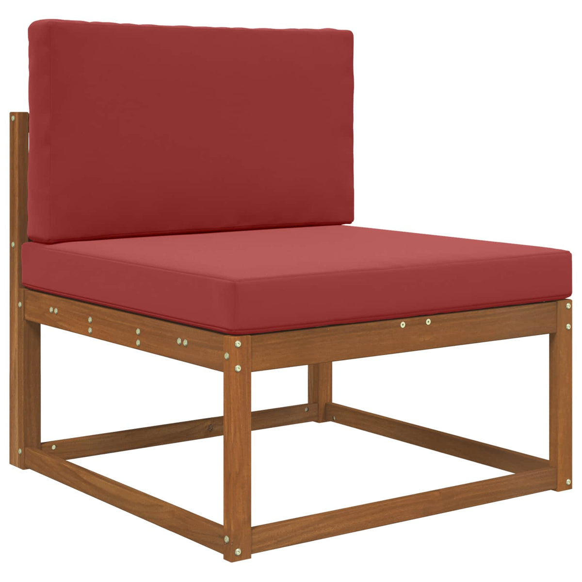Vidaxl buiten bankkussen polyester wijnrood 80 x 80 cm