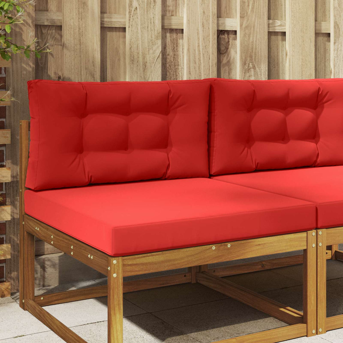 Vidaxl buiten bankkussen polyester rood 80 x 80 cm