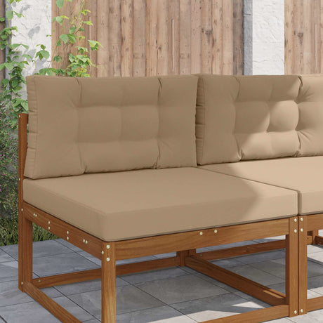 Vidaxl buiten bankkussen polyester taupe 80 x 80 cm