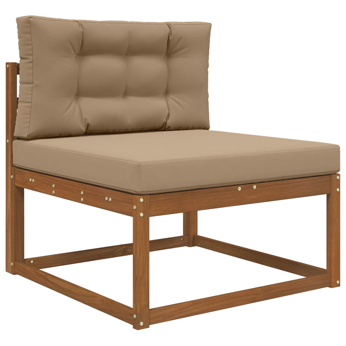 Vidaxl buiten bankkussen polyester taupe 80 x 80 cm