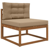 Vidaxl buiten bankkussen polyester taupe 80 x 80 cm
