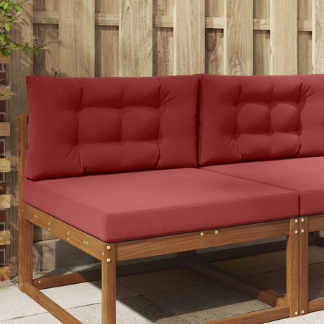 Vidaxl buiten bankkussen polyester wijnrood 80 x 80 cm