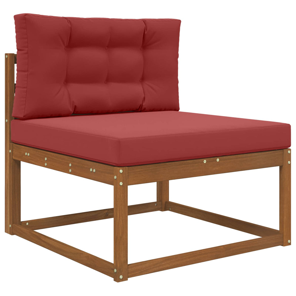 Vidaxl buiten bankkussen polyester wijnrood 80 x 80 cm