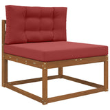 Vidaxl buiten bankkussen polyester wijnrood 80 x 80 cm