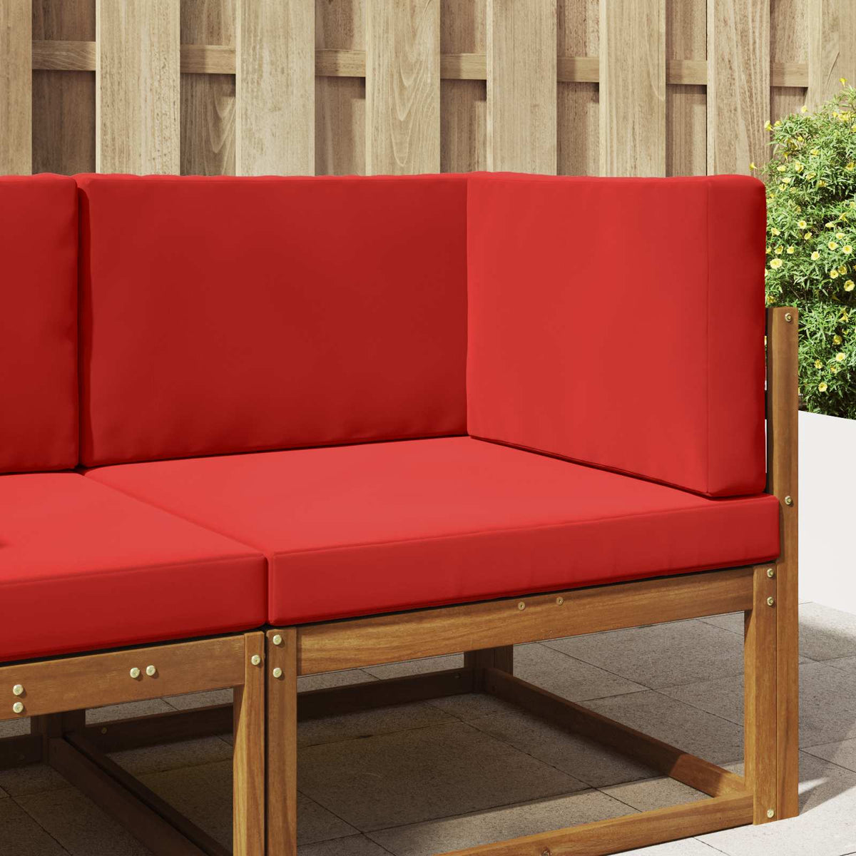 Vidaxl buiten bankkussen polyester rood 80 x 80 cm
