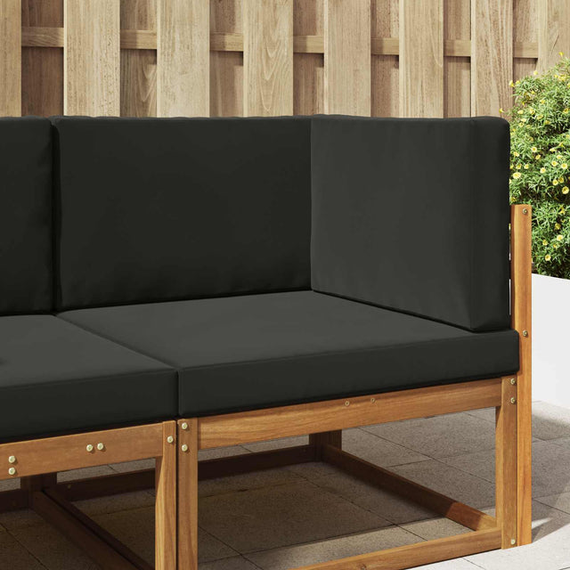 Vidaxl buiten bankkussen polyester zwart 80 x 80 cm
