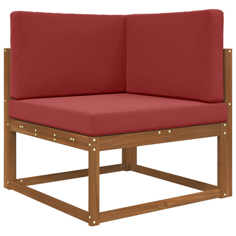 Vidaxl buiten bankkussen polyester wijnrood 80 x 80 cm