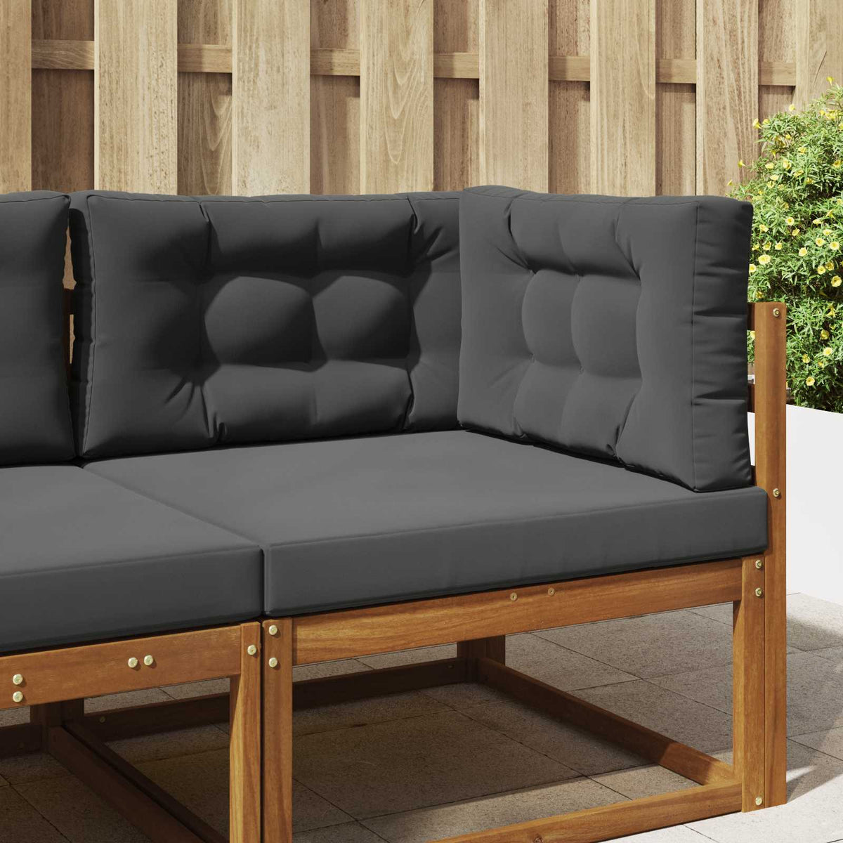 Vidaxl buiten bankkussen polyester antraciet 80 x 80 cm